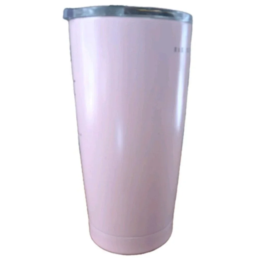 Rae Dunn Pink 17 oz. Stainless 